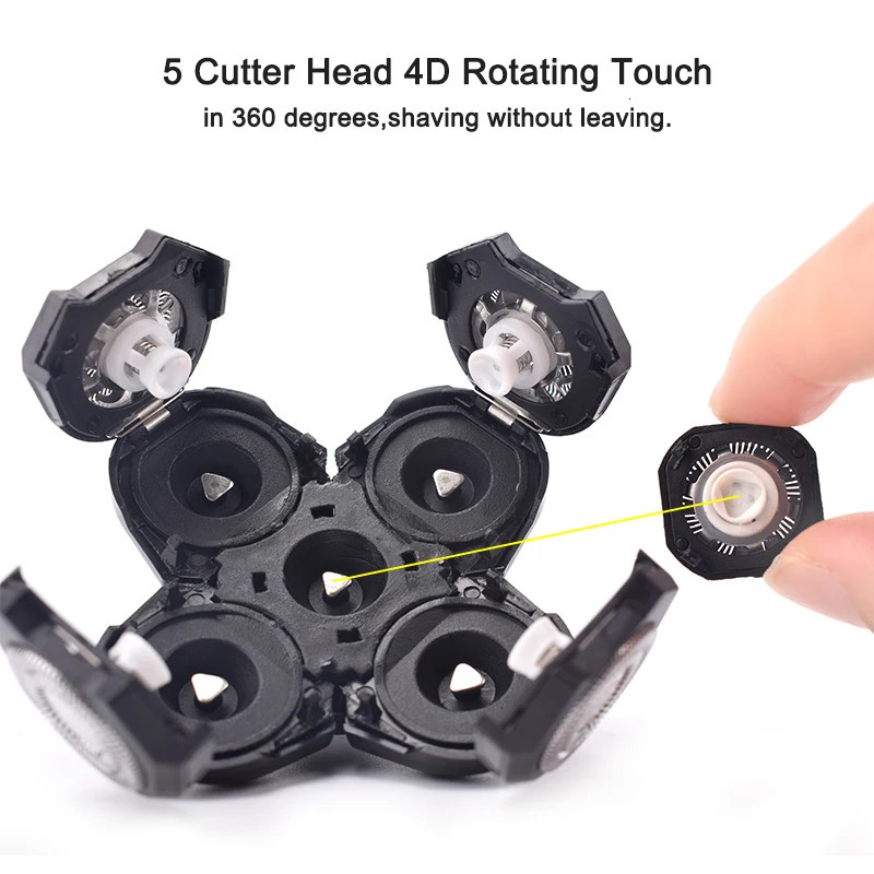 Electric Shavers Shaver Replacement Blade 356789D Cutter Floating Head Waterproof Stainless Steel Razor For Men Blade 231202