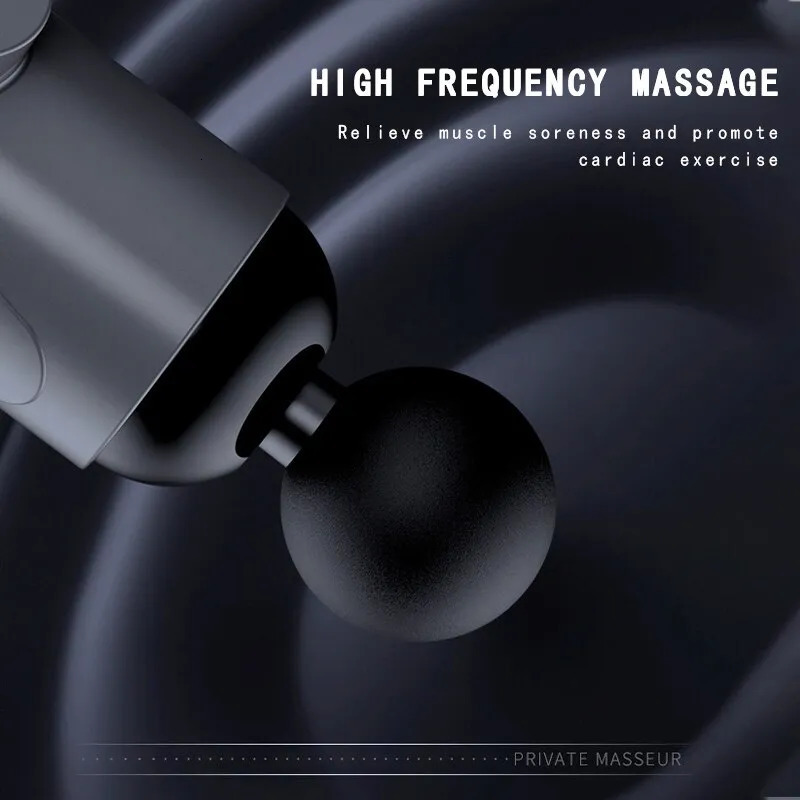 Leg Massagers Fascial Massage Gun Muscle Relaxation Vibration Machine Neck Back Leg Compression Massager Portable Fitness Device 231202