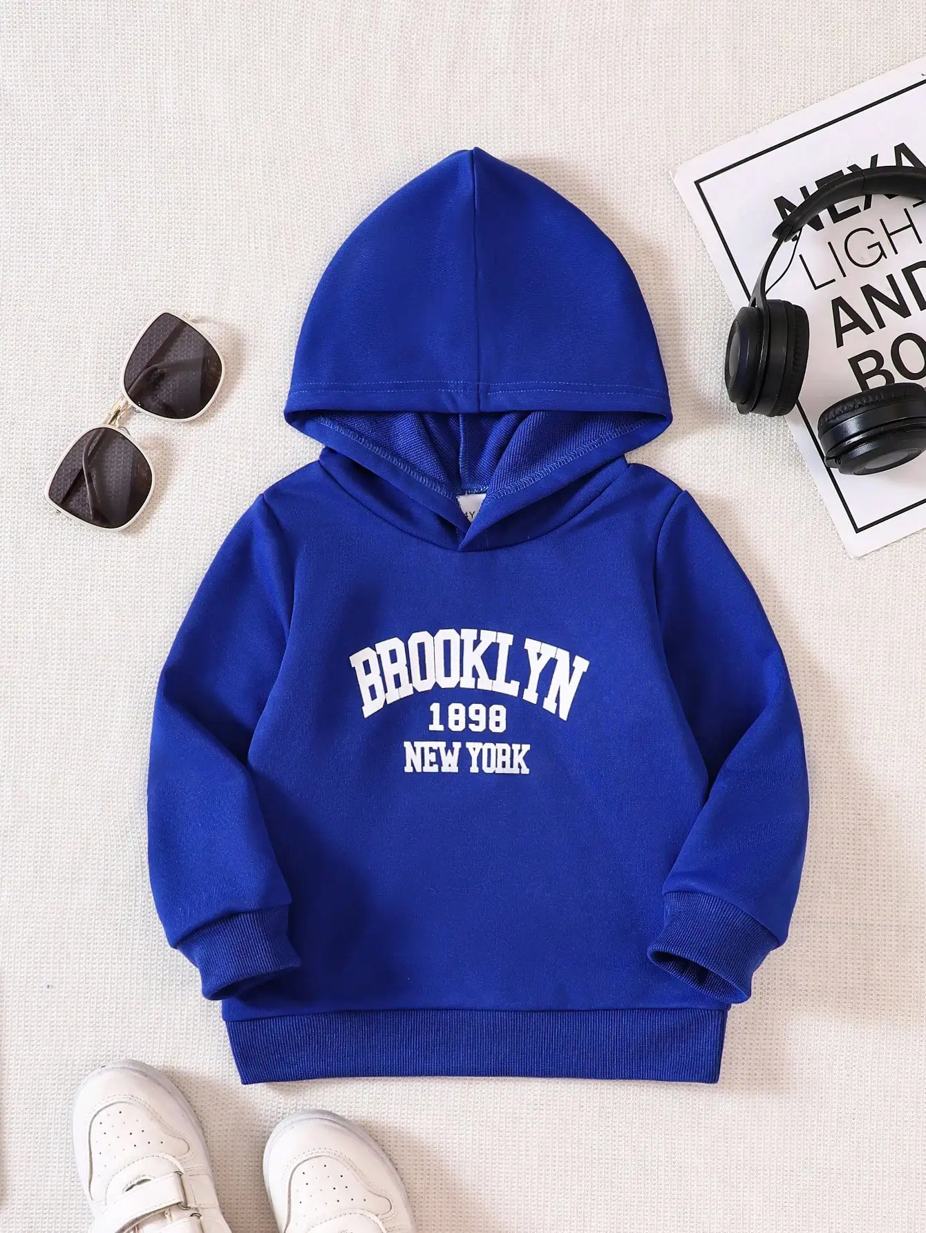 Hoodies Sweatshirts Boys Clothing Top Hooded Long Sleeve Letter Printed Sweater Boy Cool Top 47Y 231201