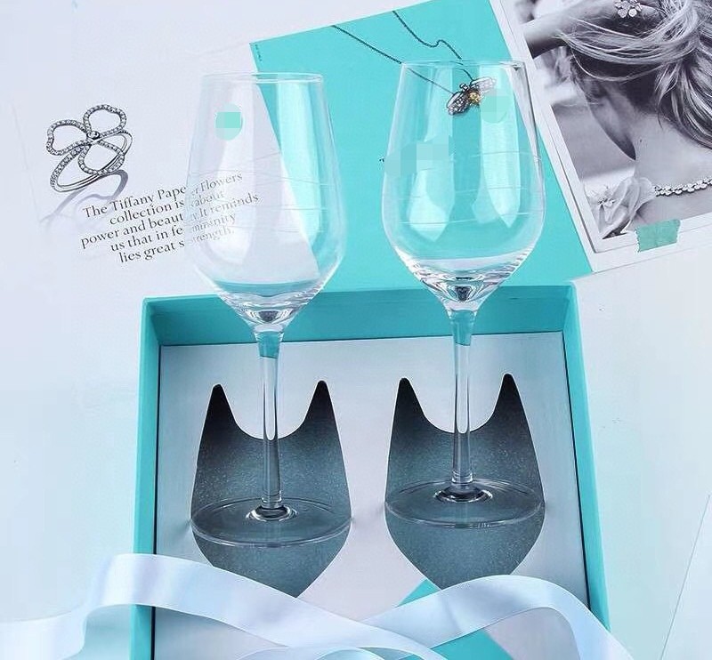 2025 new Designer Wine Goblets Champagne Pair of Glasses Accompanied Birthday Gifts Holiday Sets with Gift Box
