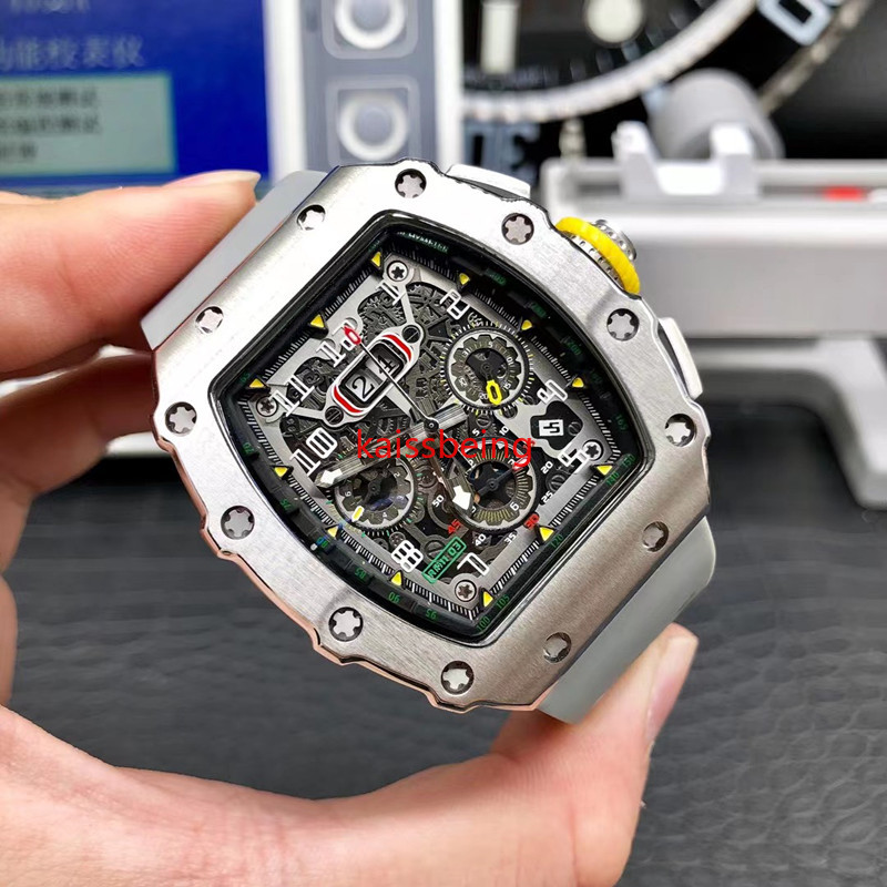 2025 Top quality automatic mechanical movement men watch brand luxury blue mirror watch hollow out advanced design