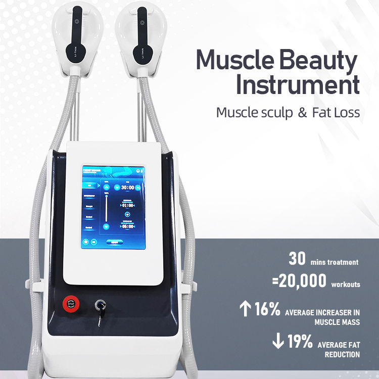 Remarkable Electromagnetic Muscle Training Fat Loss Machine H-EMT Body Shaping Belly Thinning Portable EMS Apparatus with 2 Hadnles