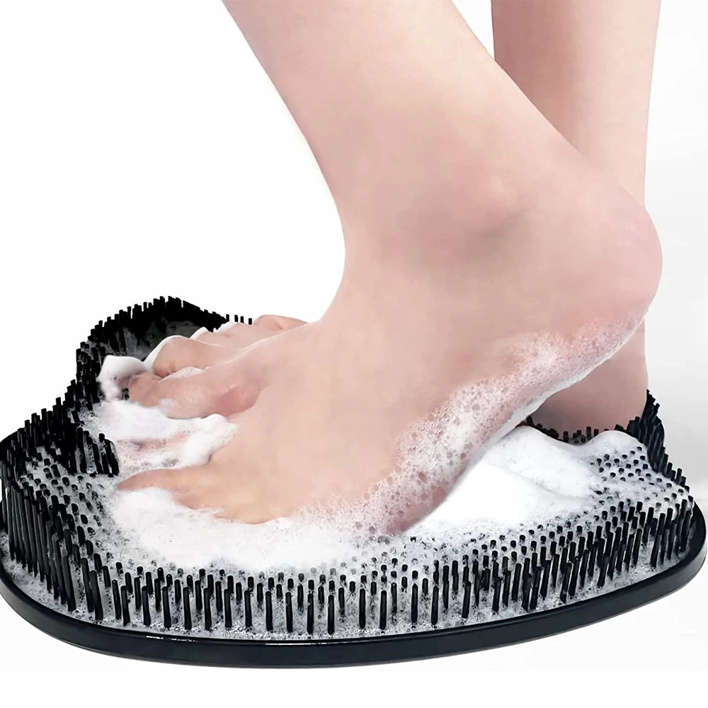 Foot Care Clean Massaged Feet Shower Bath Scrubber Mat Softens Hard Skin On Heels Exfoliating Brush Nonbending Wash Pad 231202