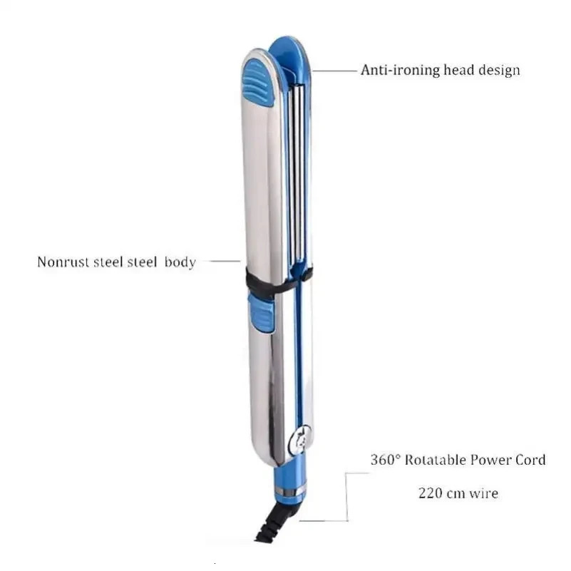 Hair Straighteners Up to stainless steel hair straightener professional salon flat iron fast hair straightening plates 231202