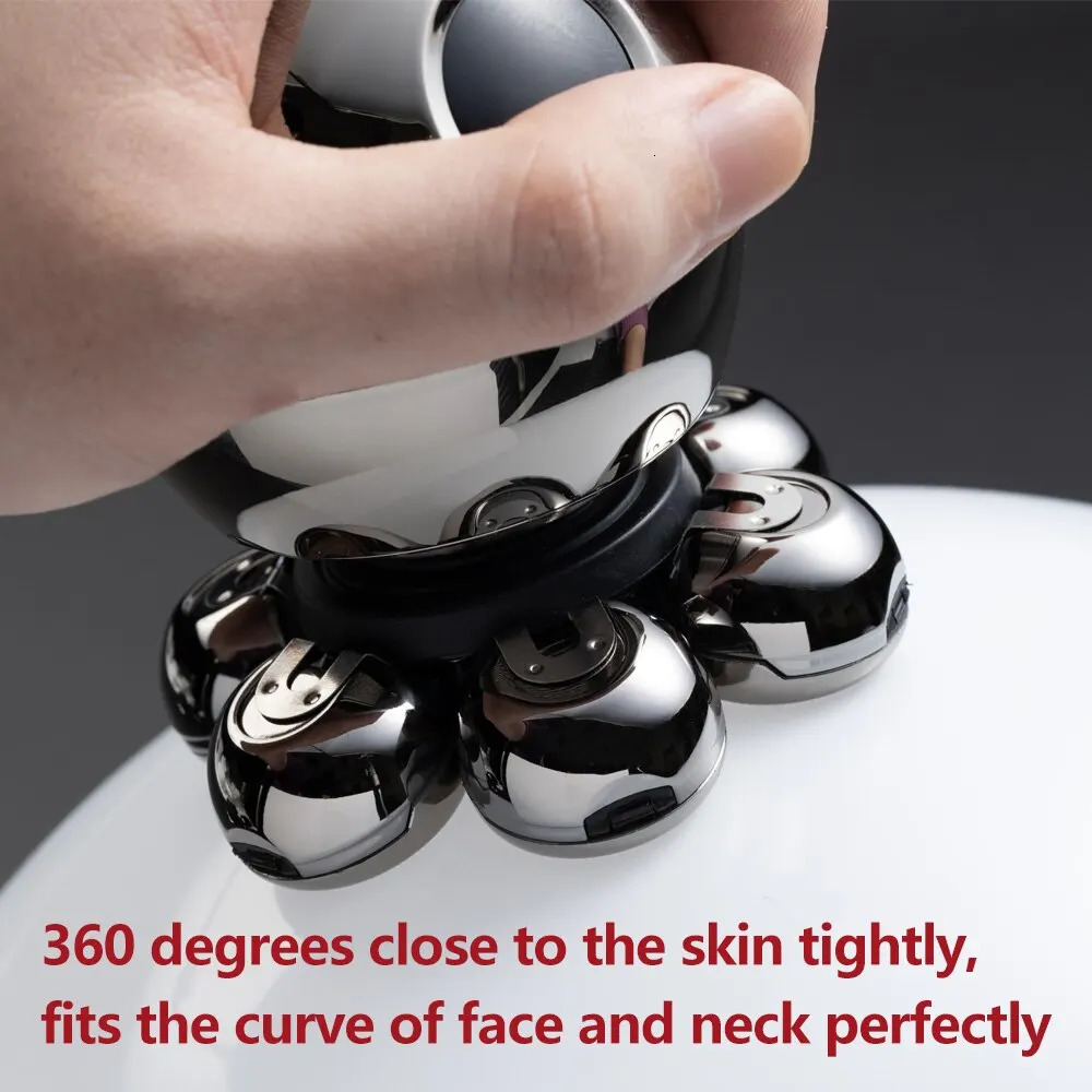 Electric Shavers Electric Shaver 7D Floating Cutter Head Base Charging Portable Men Beard Trimmer Clipper Skull Shaver Waterproof Shaving 231202