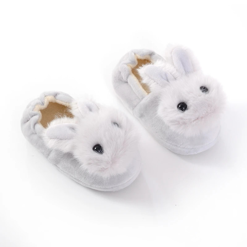 Slipper Fashion Toddler Girl Slippers for Home Gear Baby Items Loafers Plush Warm Cartoon Bunny Children Little Kid House Footwear Gifts 231201
