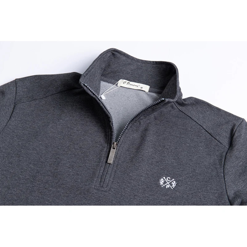 Men's Polos Men Polo Shirt Pure Cotton Men Business Casual Male Polo Shirt Autumn Long Sleeve Stand Collar Polo Shirt Plus Size 5XL 6XL 231202