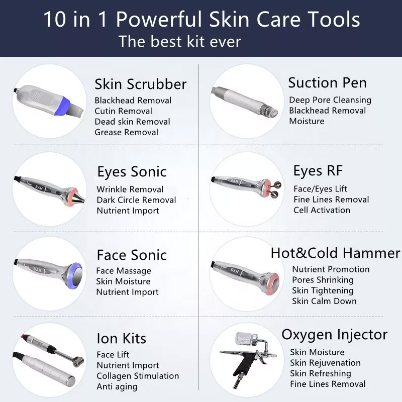 Vertical Care Beauty Dermabrasion Machine for Anti-aging Wrinkle Removal Skin Deep Cleansing and Face Lifting Beauty Equipment