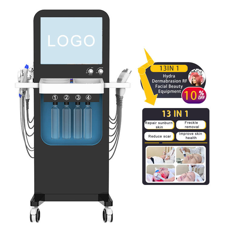 13 In 1 Water Oxygen Jet Machine Microdermabrasion Aqua Peel Machine Aqua Jet Face Beauty Device Beauty Deep Cleaning Skin Rejuvenation Machine