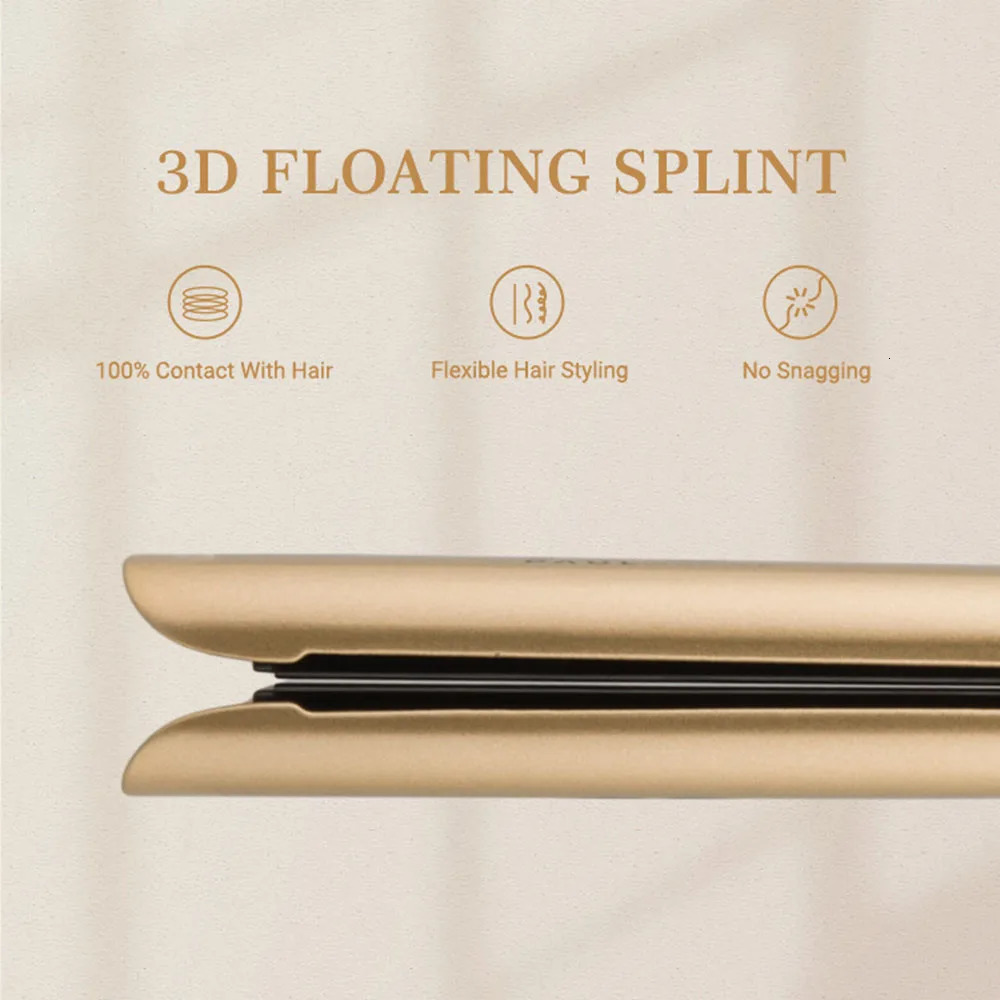 Hair Straighteners Touch Screen MCH Wide Plate Gold Brazilian Keratin Treatment Professional Permanent Flat Iron Hair Straightener 231202