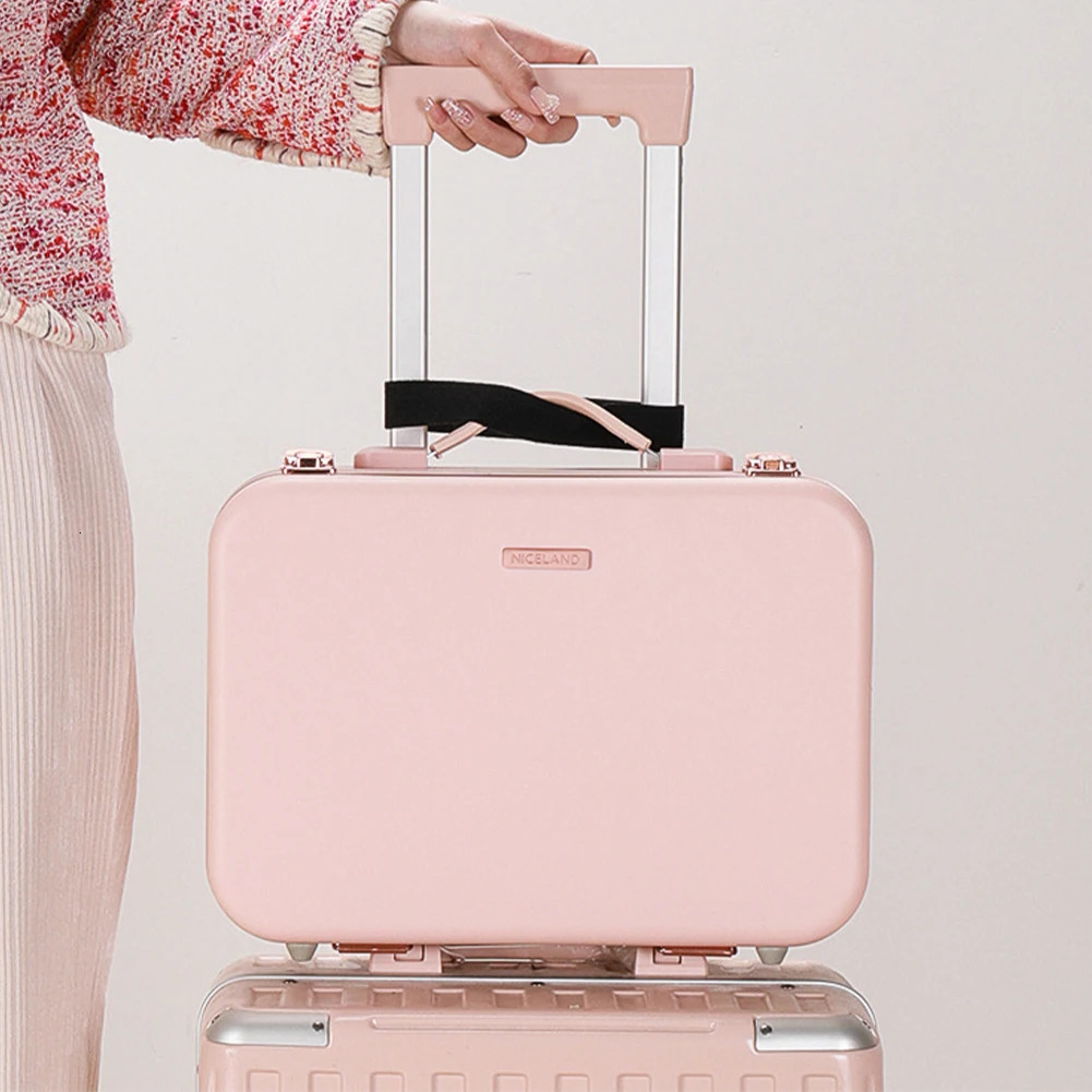 Cosmetic Bags Cases Cosmetic Case with LED Mirror Travel Makeup Bags Large Capacity Fashion Makup Bag PU Leather Cosmetic Bag for Weekend Vacation 231