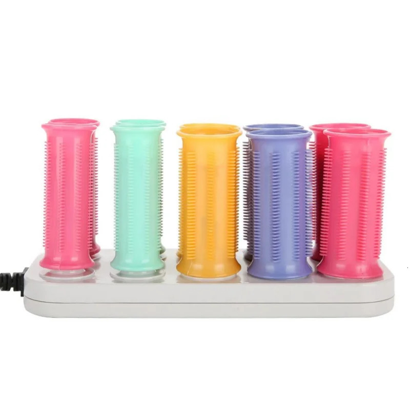 Hair Rollers Electric Heated Roller Curling Roll Hair Curlers Set Hair Sticks Tube Dry Wet Curly Digital Mini Portable Curler Air Curling 231202