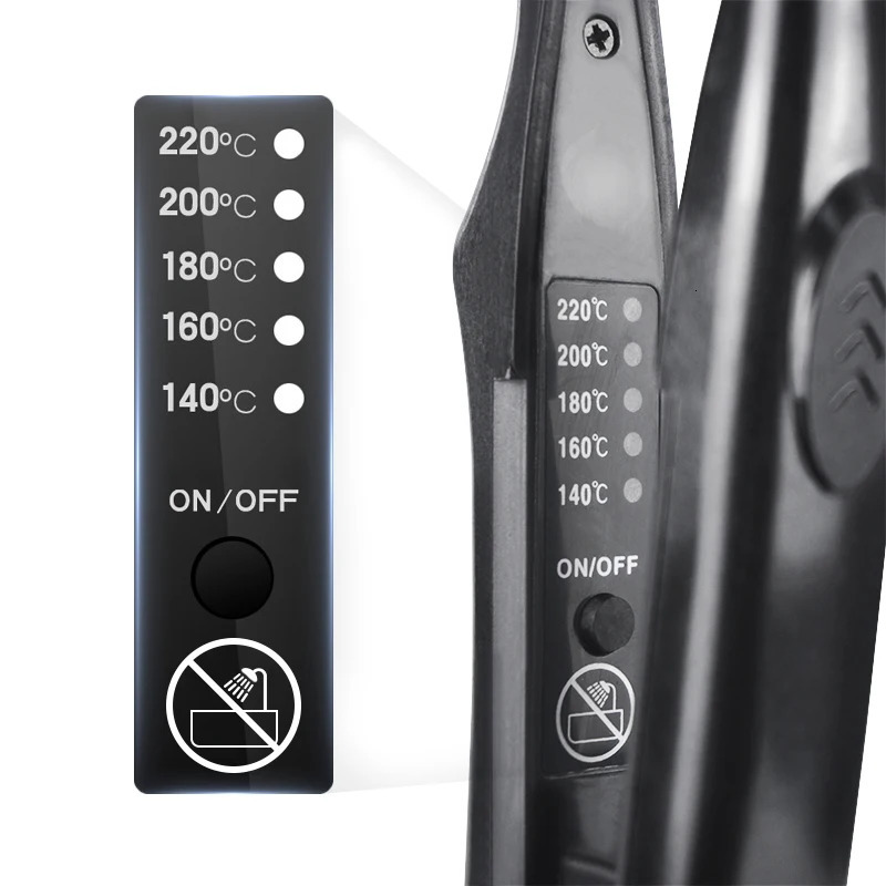 Hair Straighteners 3/10 Pencil Flat Iron Mini Hair Straightener Fast Heating Beard Straightening Iron Small Flat Iron For Short Hair Straightener 2312