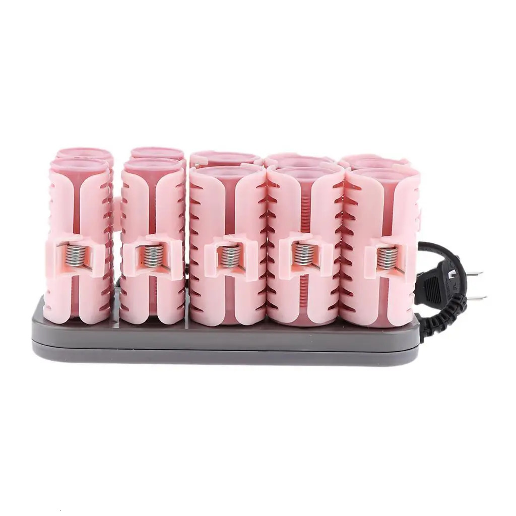 Rollers 10pcs/set Electric Rolling Roller Hair Curling Curler Clip US Plug Premium Style free shipping