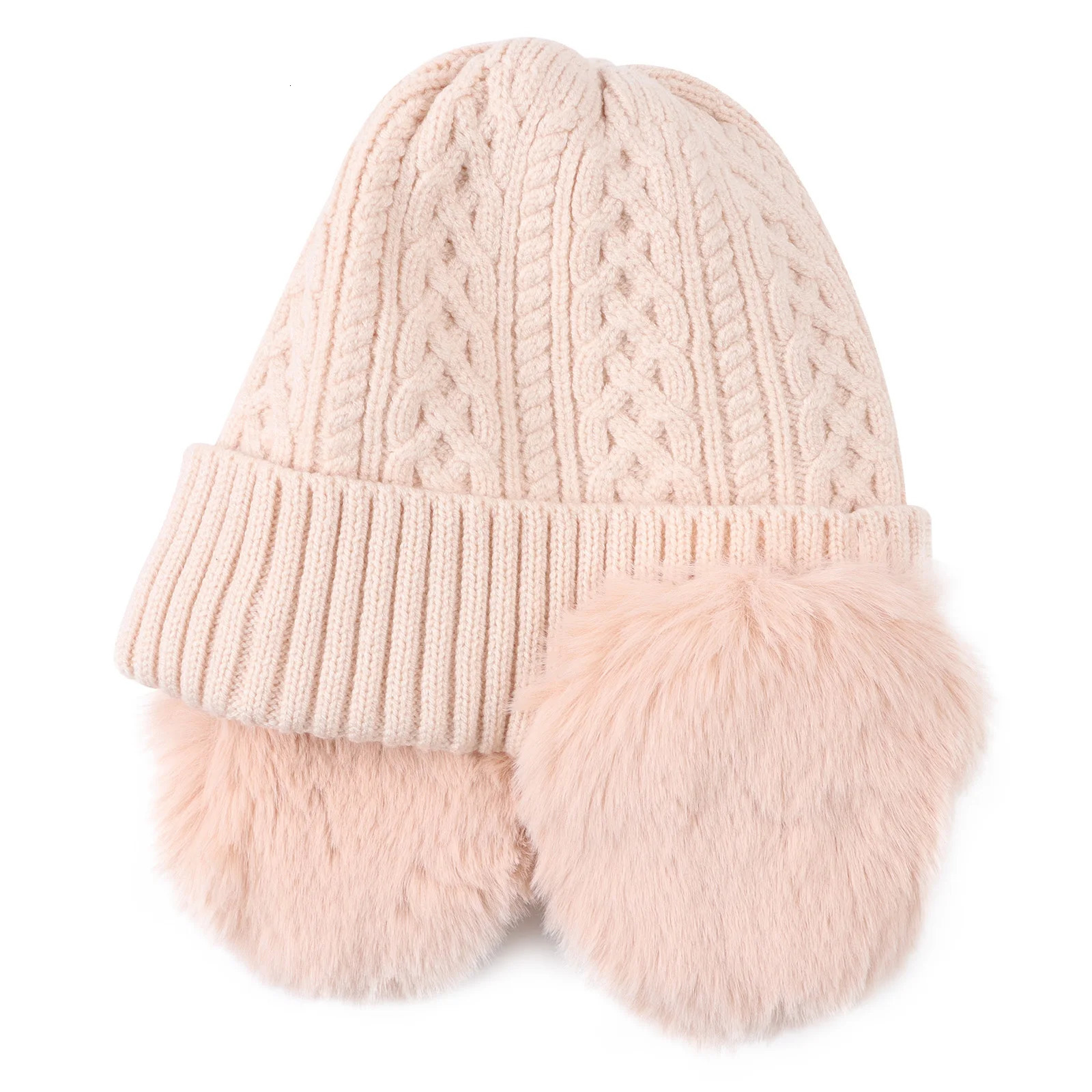 Caps Hats Winter Toddler Beanie Hat Earflap Knit Cap for Boys Kids Warm Cap with Earsmuffs Children Girls Winter Solid Color Beanie 231202