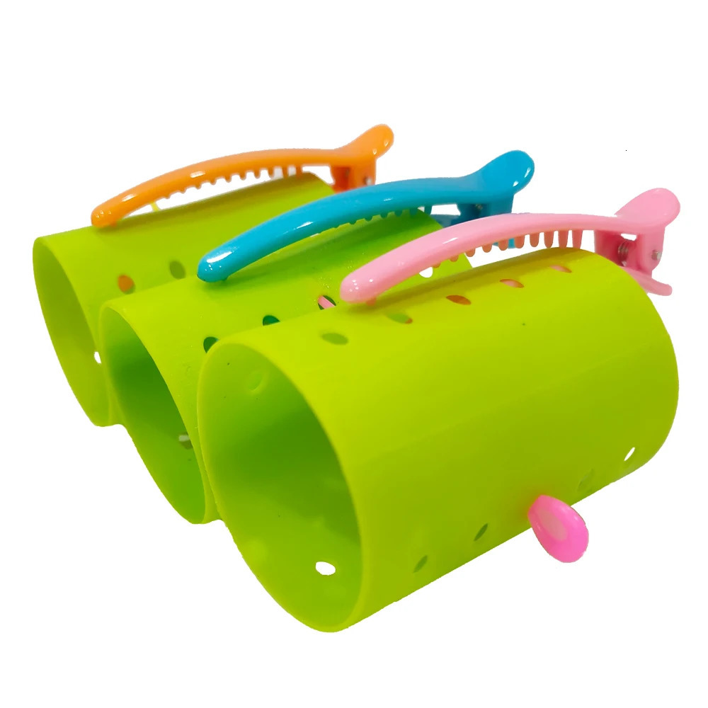 Hair Curlers Roller Set Stackable 6 Size Rollers Include 60 Pins From Small to Large Curling Styling Tool