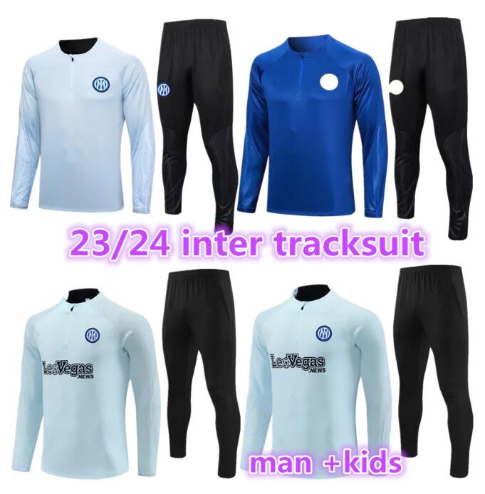 2023 2024 MilanS tracksuit soccer kit 23 24 inter LAUTARO men and kids Milano football training suit tracksuits chandal futbol survetement foot tuta jacket