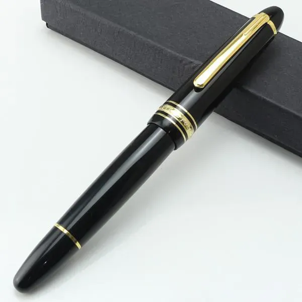 Wholesale Famous Roller Ball Pen Matte Black Gift Pen White Classique Office Writing Pens Dwe74 With Series Number
