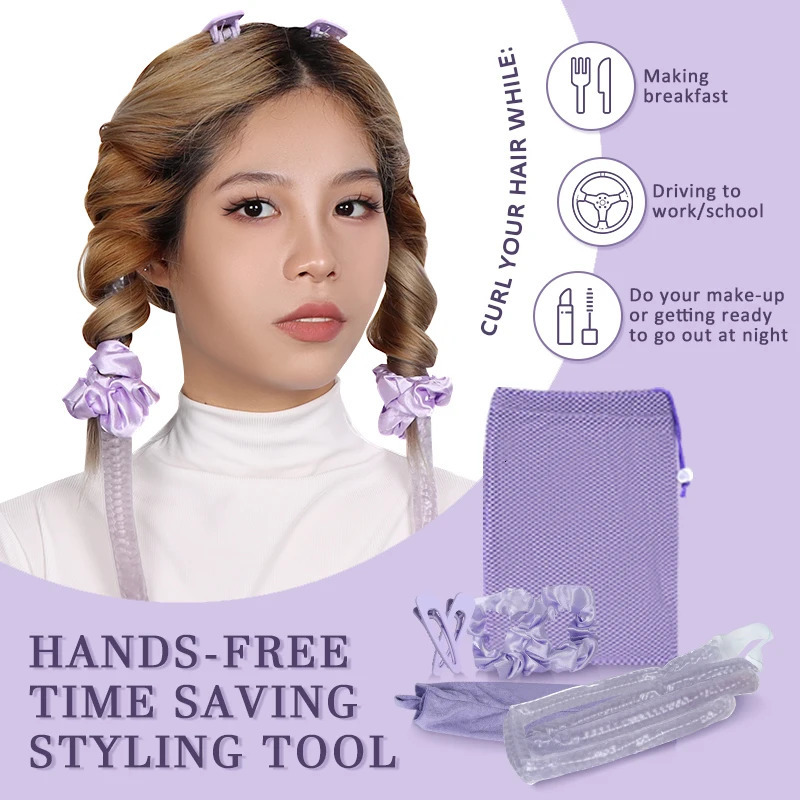 Hair Rollers Low Heat Hair Curler Gel Beads Curling Rod Sleep Soft Hair Rollers Heatless Lazy Curls Hair Styling Tools For All the Hair Types 231202
