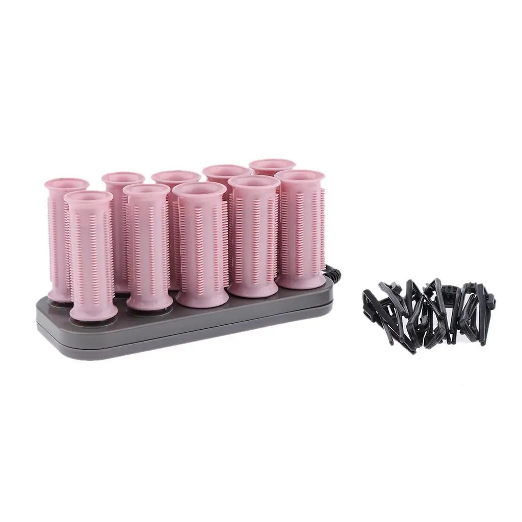 Rollers 10pcs/set Electric Rolling Roller Hair Curling Curler Clip US Plug Premium Style free shipping