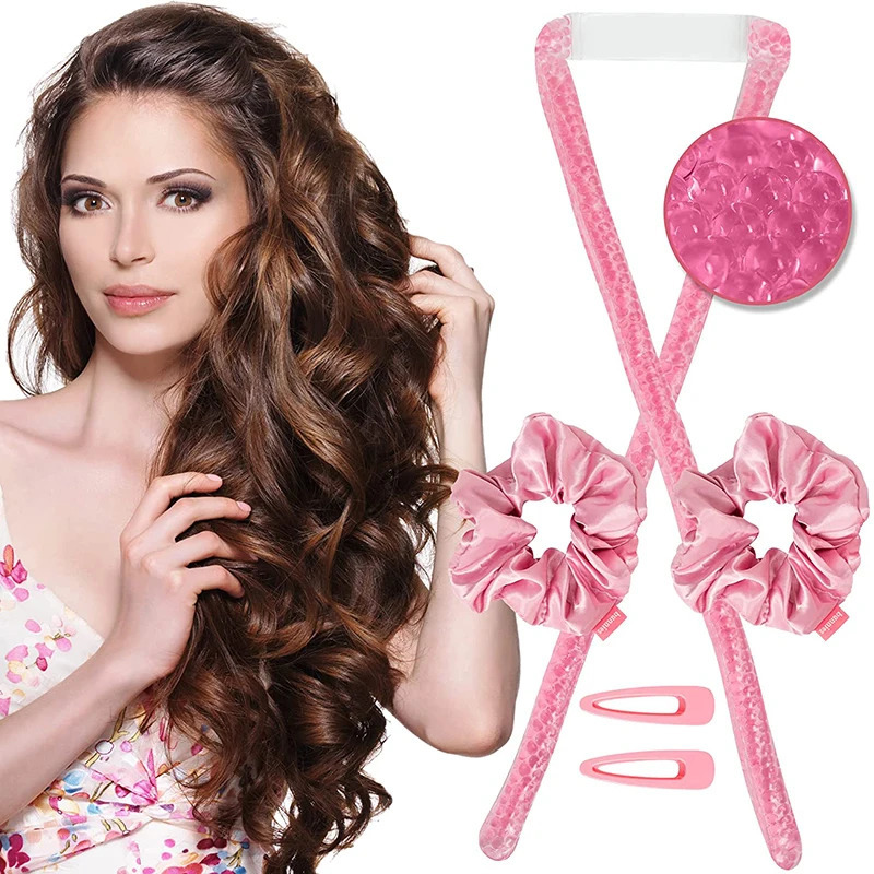 GelCurler Jelly Rollers Gel Curling Rod Beads No Heat Curlers Heatless Curls Soft Hair Styling Tools free shipping