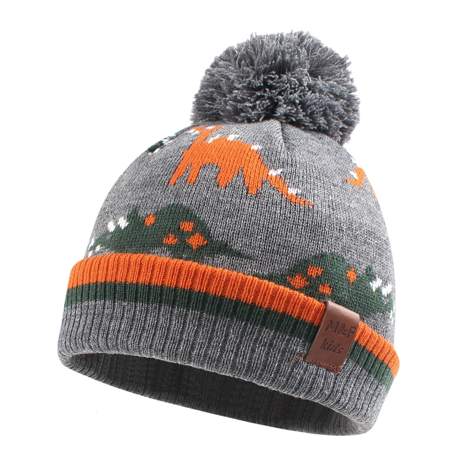 Caps Hats Winter Toddler Boys Dinosaur Hat Autumn Kids Warm Knitted Baby Beanie Fashion Suitable For 2-10 Years Old 231202