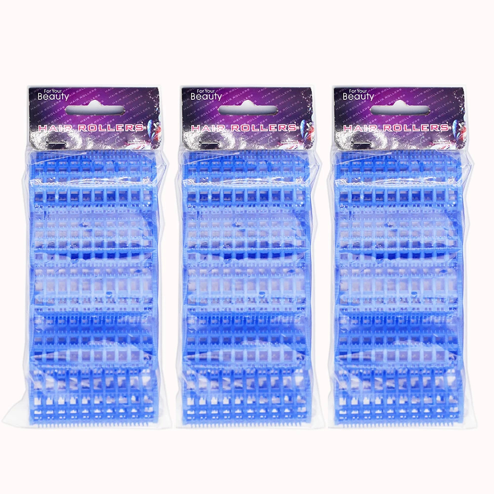 Hair Rollers 15pcs/set 30mm Hair Rollers with Fixed Pins Teeth Hairdressing Curlers Air Bang Big Size Wavy Fluffy Curl Rods Styling Tool 1579 231202