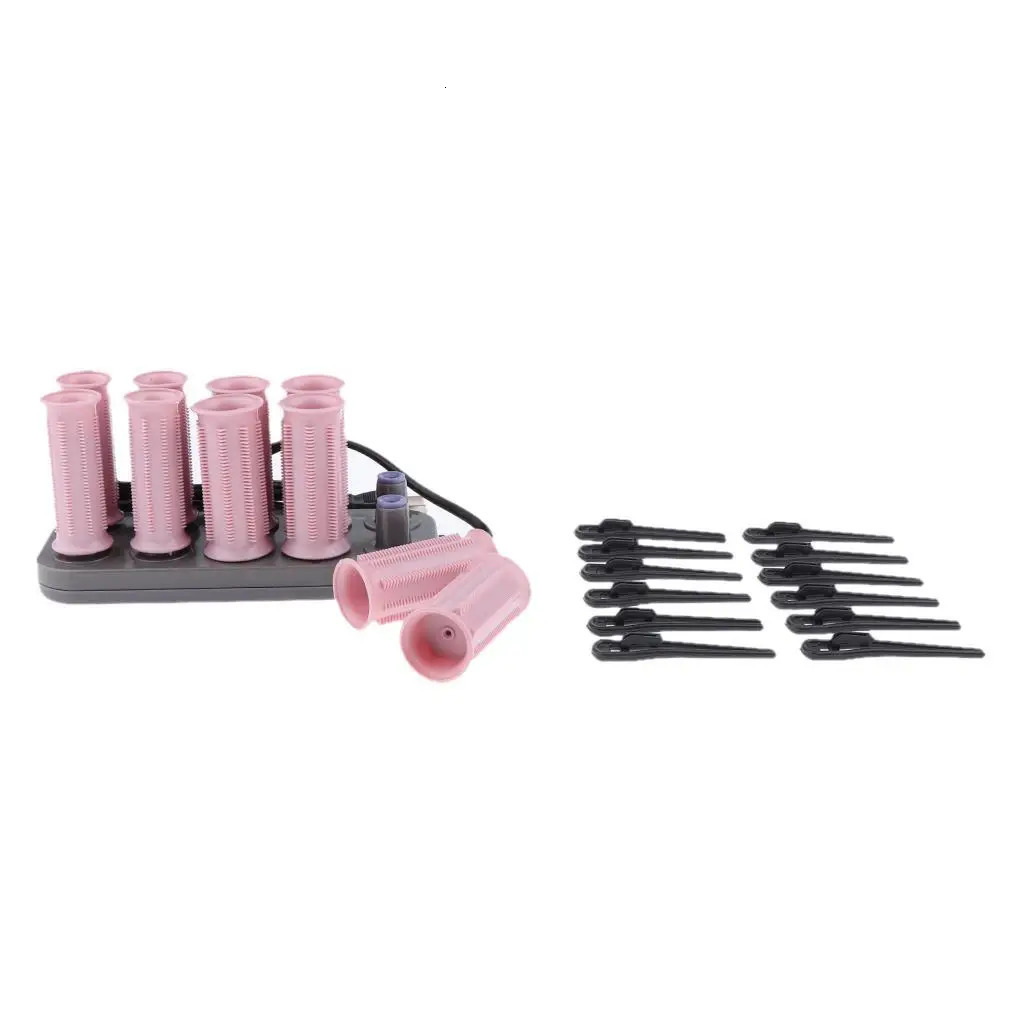 Rollers 10pcs/set Electric Rolling Roller Hair Curling Curler Clip US Plug Premium Style free shipping
