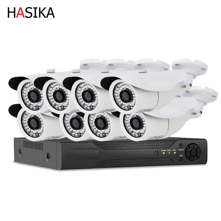 8 channles DVR camera kits 2.0mp 5.0mp 8ch safety sureveillance dvr camera set support cellphone APP XMEYE