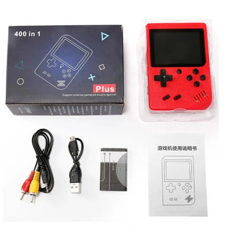 Mini Retro Handheld Portable Game Players Video Console Nostalgic handle Can Store 400 sup Games 8 Bit Colorful LCD