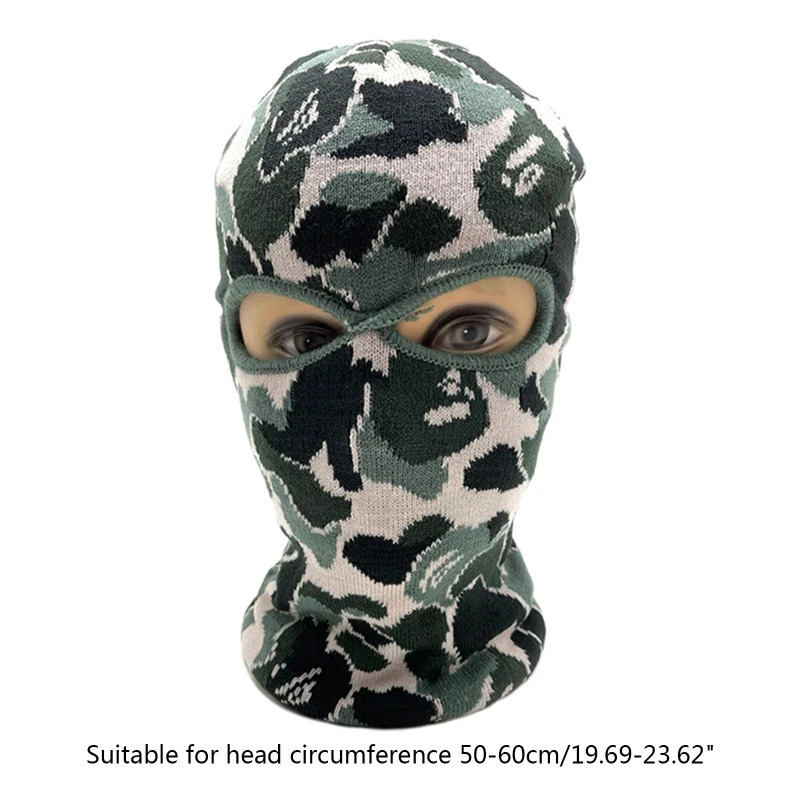 Beanie Skull Caps Tactical Mask 2 3 Hole Full Face Ski Winter Balaclava Helmet 964A 231202