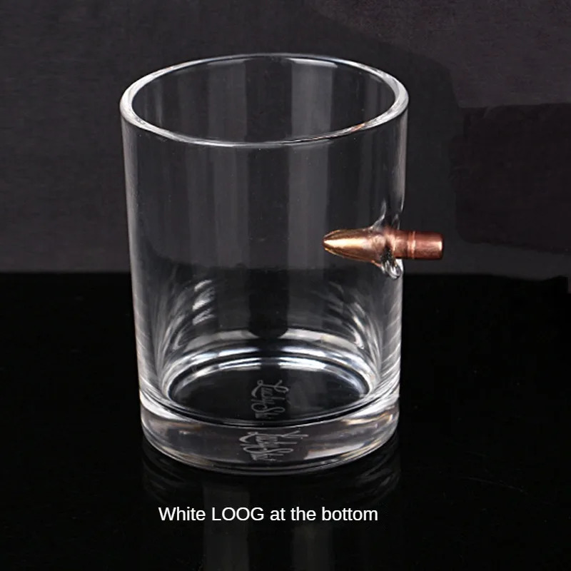 Wine Glasses Creative Whisky Glass With Bullet Rum Crystal Cup Durable Whiskey Personalized S Shape 231202