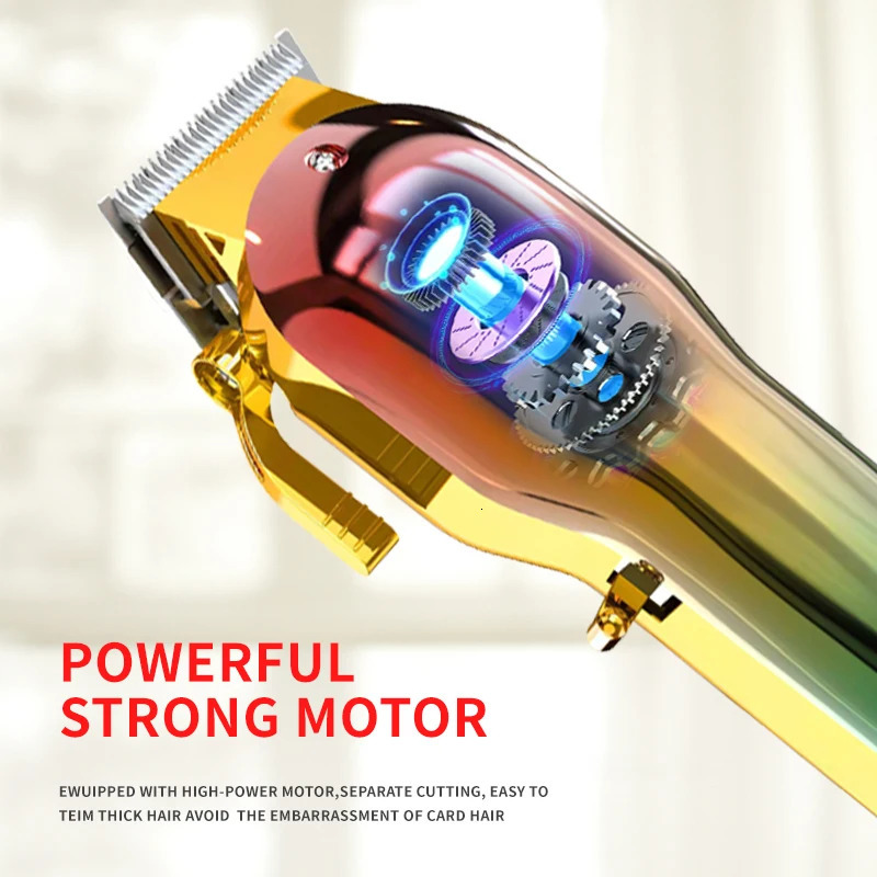 Hair Trimmer GeZhou Professional Classic Oil Head Gradient Electric Hair Clipper Engraving Push madeshow Wireless Hair Trimmer Barber Salon 231202