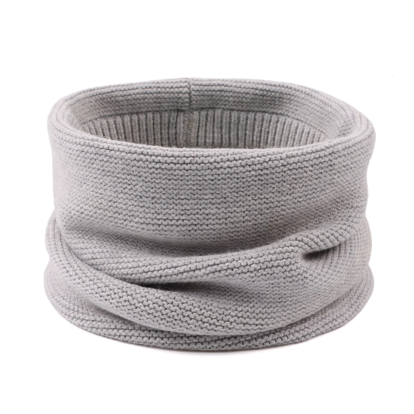 Scarves Wraps Children Multipurpose O Neck Ring Scarf Autumn Winter Warm Windproof Neckerchief For Boys Girls Kids Solid Cotton 231202