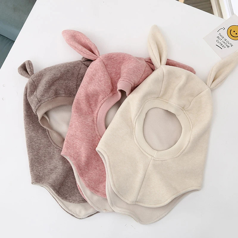 Caps Hats Winter Baby Balaclava Hat Balaclava With Cute Bunny Ears for Boys and Girls 231202