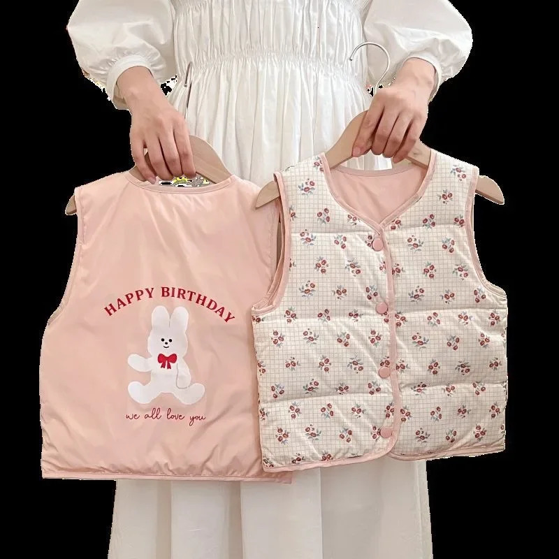 Waistcoat Autumn Baby Grils Clothes Boys Sleevless Jacket Toddler Winter Waistcoats Kids Single Breasted Duck Down Vest Coat Child Outwear 231202