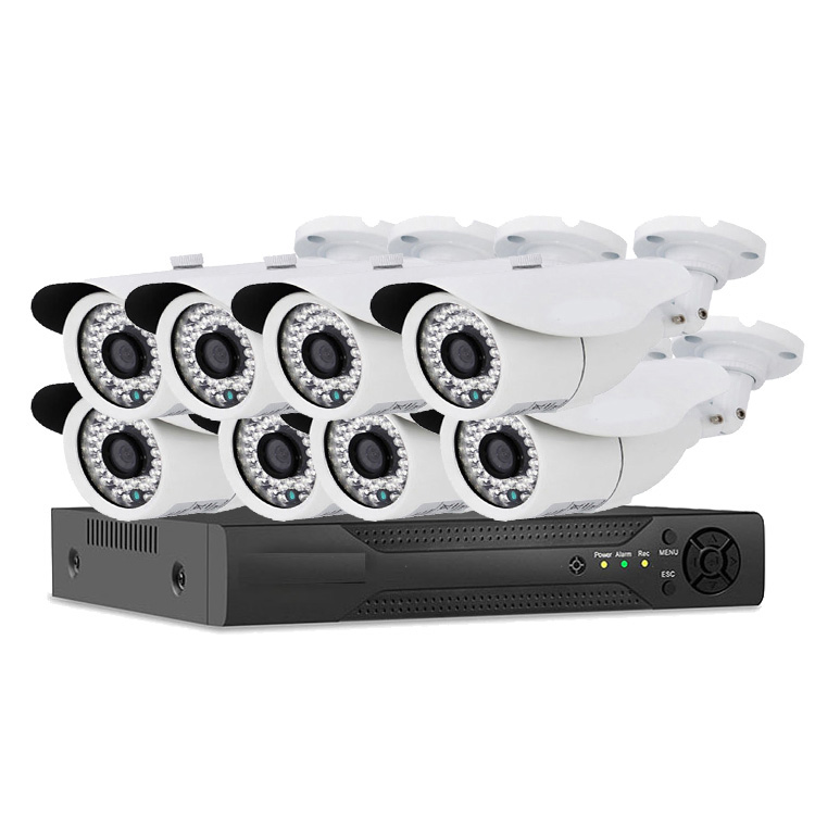 8 channles DVR camera kits 2.0mp 5.0mp 8ch safety sureveillance dvr camera set support cellphone APP XMEYE