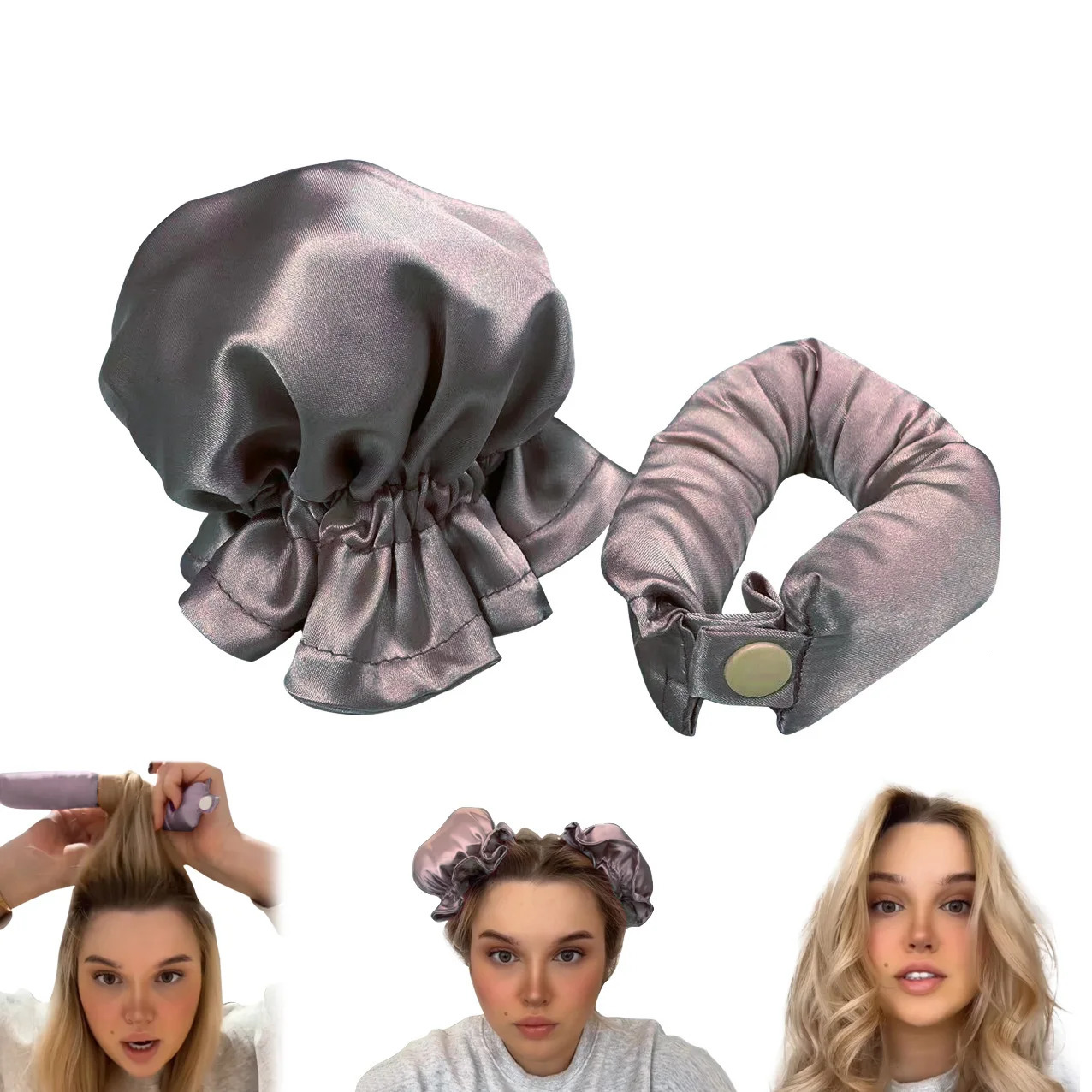 Hair Rollers Lazy Heatless Hair Curler Spiral Round Without Heat Scrunchie No Heat Long Curly Tools Curl for Women Hairdressing Kit To Sleep 231202