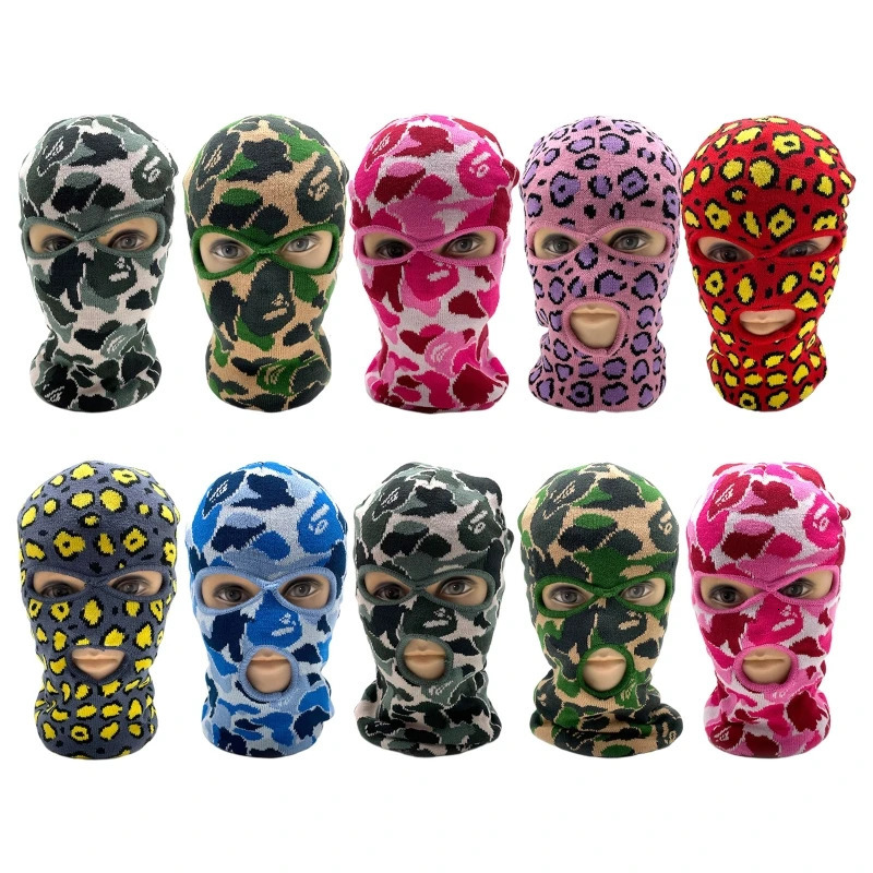 Beanie Skull Caps Tactical Mask 2 3 Hole Full Face Ski Winter Balaclava Helmet 964A 231202