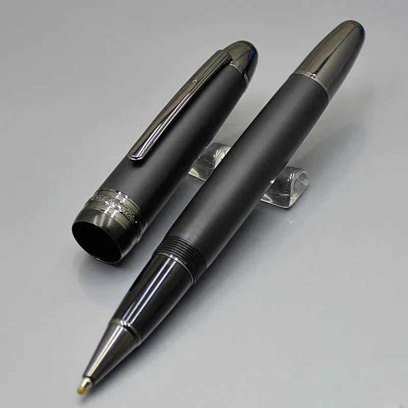 wholesale wholesale Famous Roller ball pen matte black Gift Pen White Classique office writing pens with series number