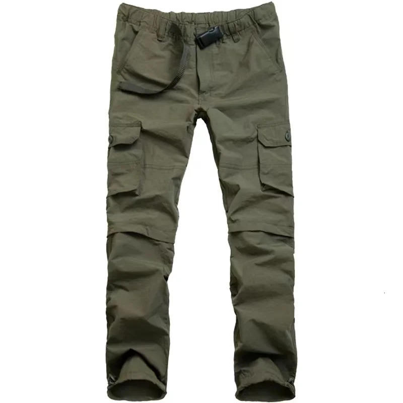 Outdoor Pants Men Summer Detachable Season Hiking Trekking Fishing Camping Climbing Run Trousers Quick Dry Oversized Sport Outdoor Pants 231202