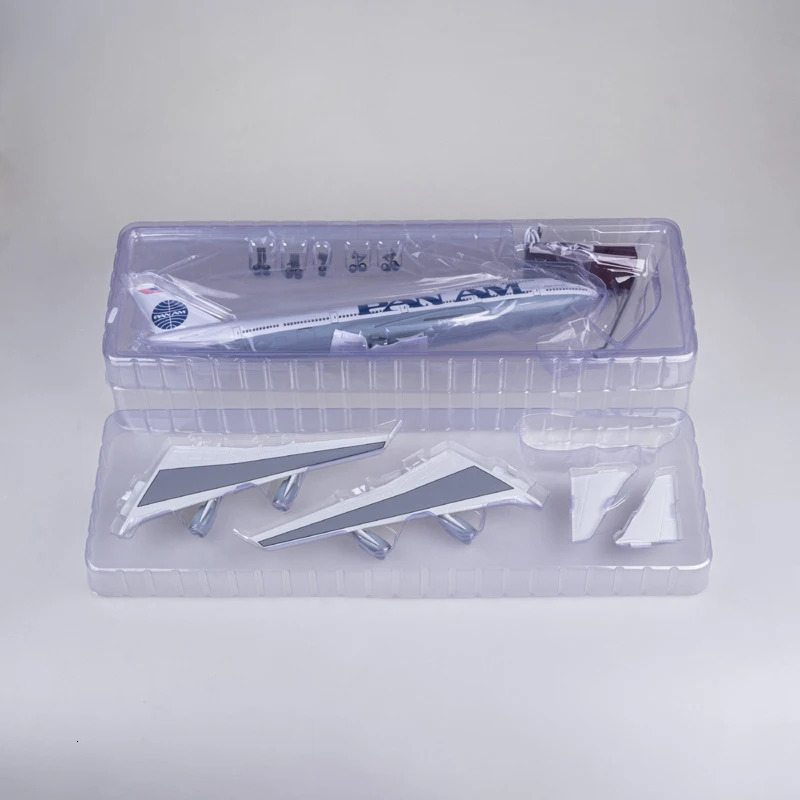 Die Cast Airplane 1150 Scale 47cm Boeing 747 PAN AM Model with Light Wheel Resin Plane Collection S25107