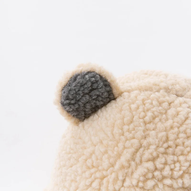 Caps Hats DBS14498 dave bella winter born baby boys casual cartoon bear hat boy fashion bucket cap 231202