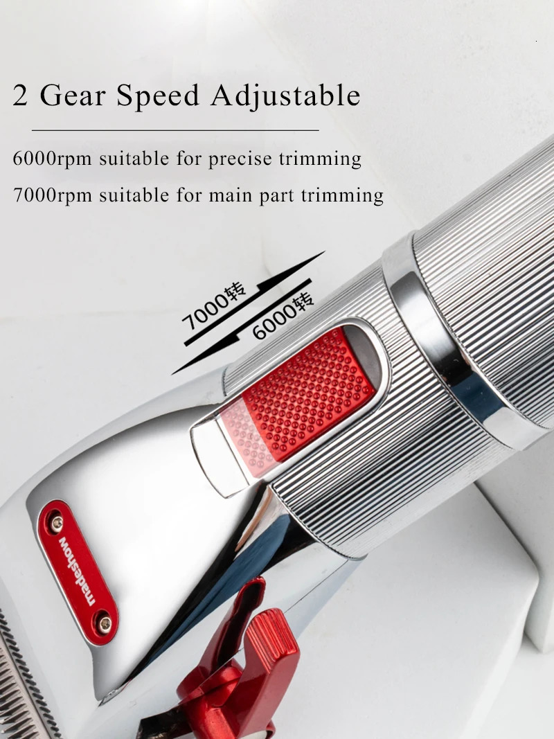 Professional Madeshow M5 M6 Clipper For Men Beard Trimmer Barber 0mm Baldhead Clippers Hair Cutting Machine Cut T Blade 231202 C260312