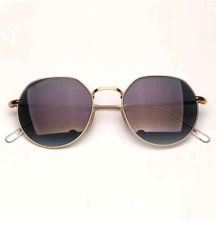 Luxury brand Eyeyglasses Jack Sunglasses Womens Mens Smetal Hexagon Sunglas Vintage Sun Glasses UV400 Protection Glass Lenses with Leather Case and Re