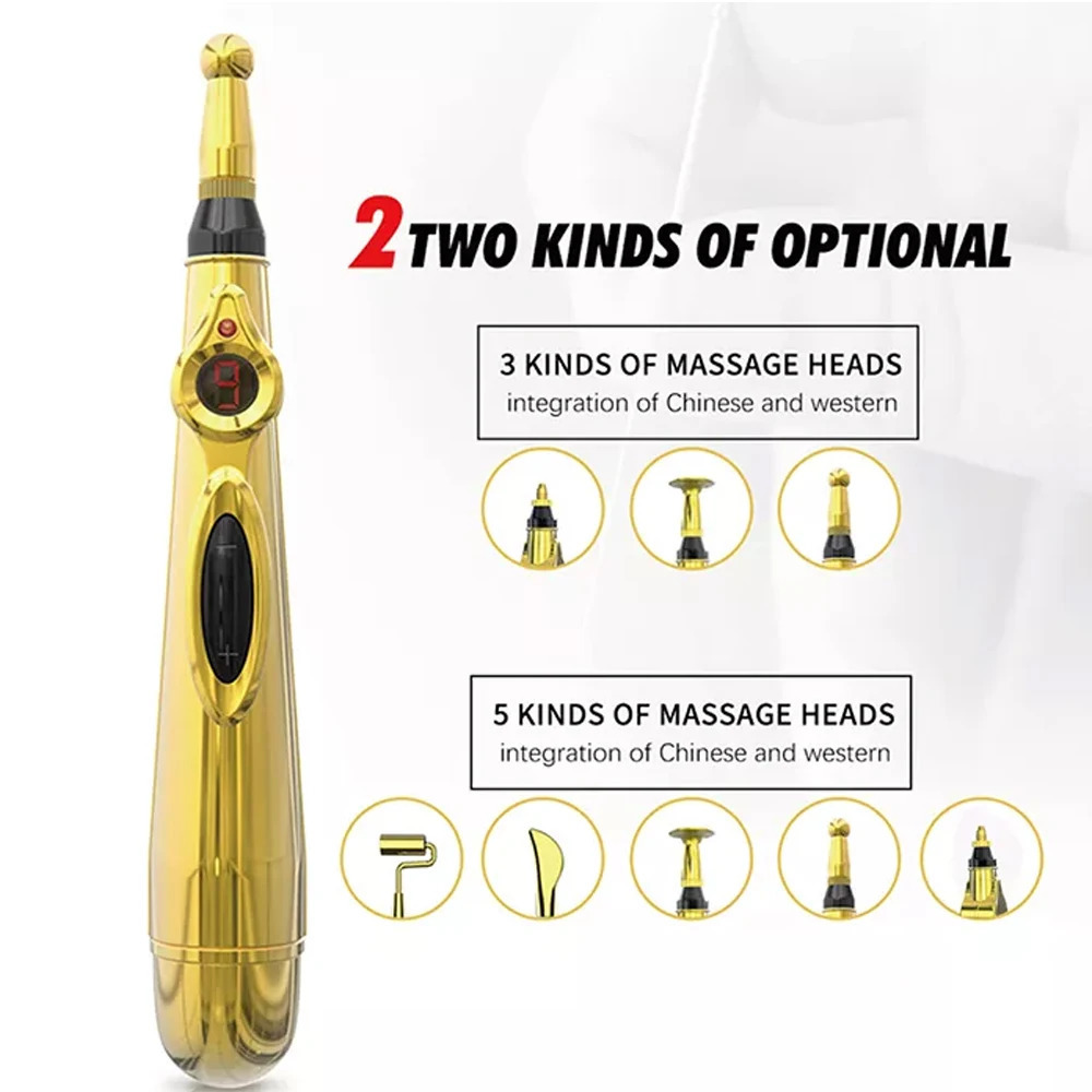Full Body Massager Electronic Acupuncture Pen Meridian Therapy Machine Body Head Back Leg Massager Energy Pens Massager Relief Pain Tools 9 Levels 231