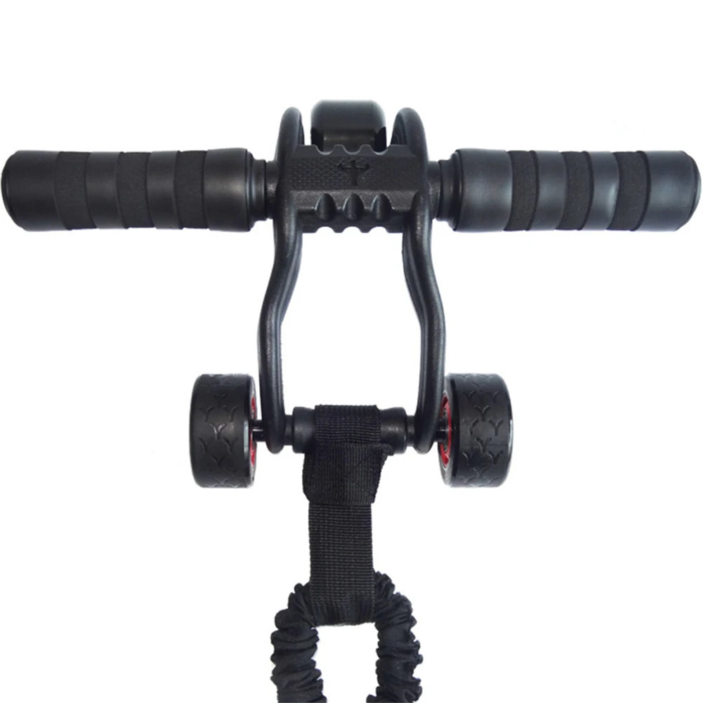 Ab Rollers AB wheel Abdominal Pull Rope Fitness Resistance Band for 4Wheel Roller Muscle Trainer Home Workout 231104