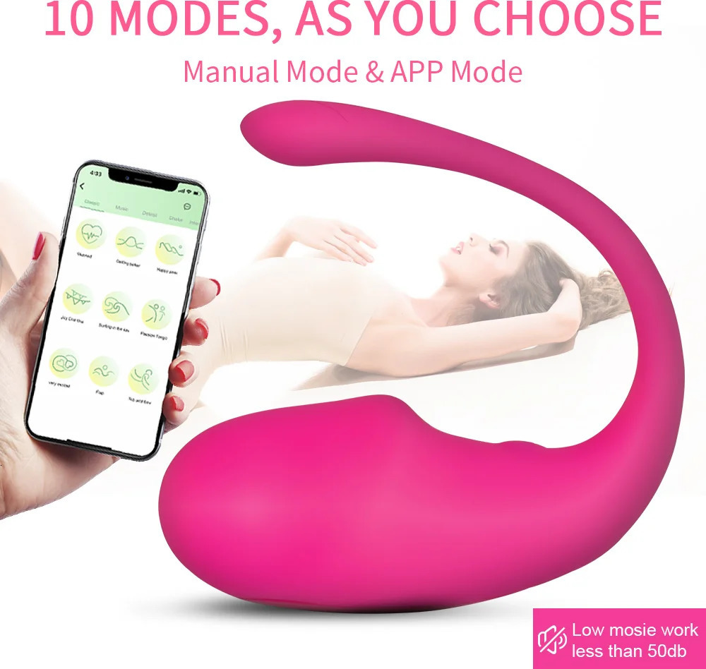 Vibrators APP Gspot Vibrator Long Distance With Bluetooth Dildo Wear Vibrating Egg Female Vaginal Ball Panties Sex Toys for Couples Sexo 231204