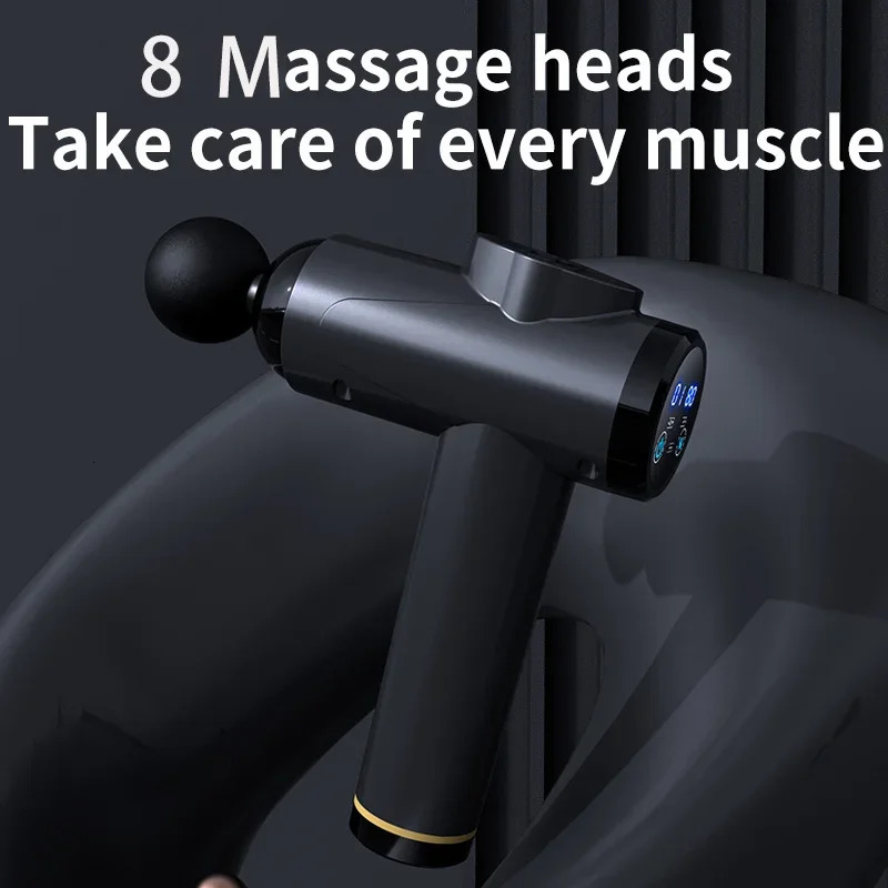 Full Body Massager 99 Speed Muscle Massager Gun Impact Massager Handheld Back Muscle Massager Gun Relieving Soreness with 8 Massage Heads 231204