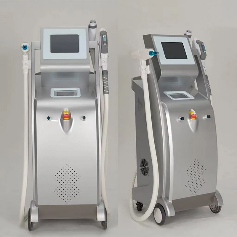 Professional 5 in1 Hair Removal Tattoo Removal Skin Tighten Machine RF Elight IPL Nd Yag Laser 5 In 1 Multifunction Beauty Machine